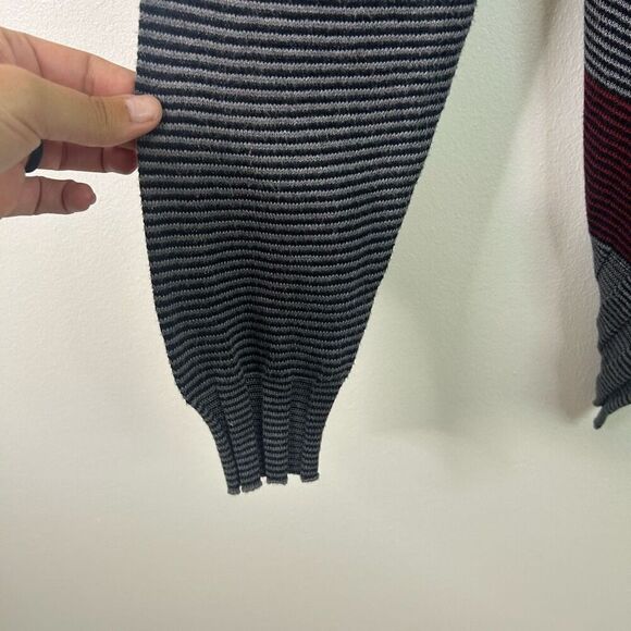 Planet by Lauren G Multicolor Striped Rib Pima Cotton Sweater Women’s One size - Picture 4 of 10